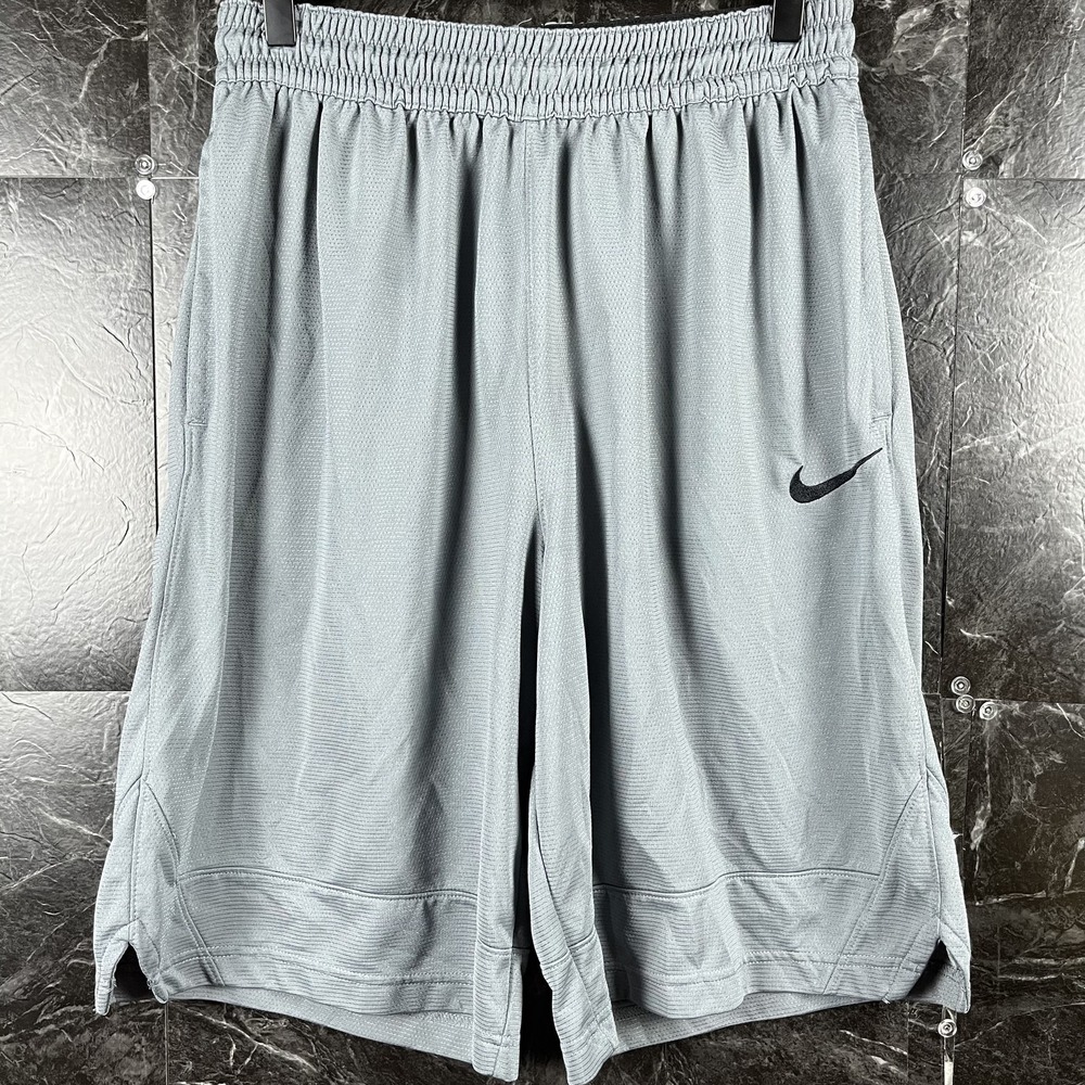 Nike Men's Grey Dri-Fit Shorts Large